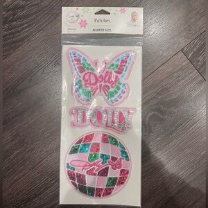 DOLLY PARTON set of 3 patches